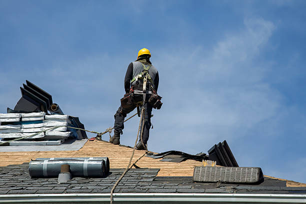 Professional Flat Roof Repair technician working in Evanston, IL